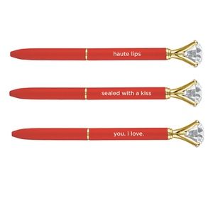 6 NWT Santa Barbara Design Studio Red Gem Pens